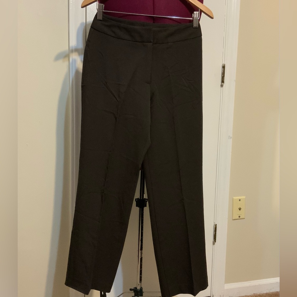 Kim Rogers Signature Straight Chocolate Brown Dressy Trousers 6P